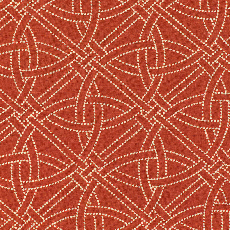 Durance Embroidery Fabric, Bittersweet
