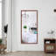 Miroir de salle de bain rectangulaire surdimensionné de 60 po x 36 po avec cadre jaune et corail-788798100-788798101