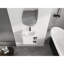 Meuble-lavabo compact et moderne avec évier en contreplaqué durable, conception peu encombrante