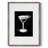 Dressed in Black Martini Framed Print - Solid Wood-1763151925