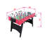 Table de soccer autoportante 48 po, table de jeu d'arcade rouge et noire avec pieds incurvés et tiges en acier