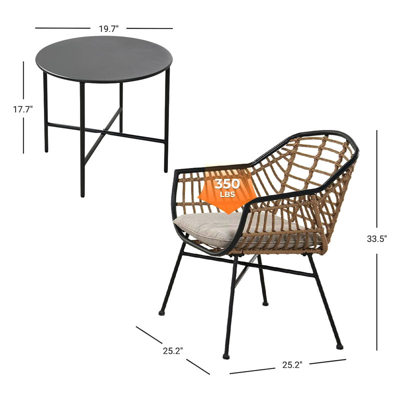 Vallecito 2 - Person Patio Conversation Set