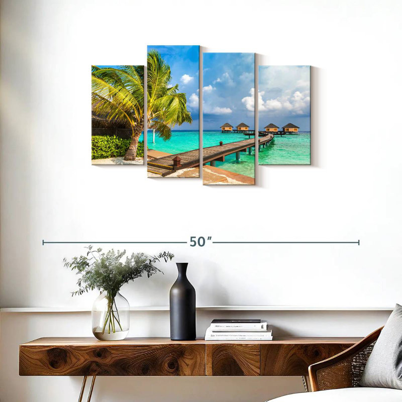 Mesmerizing Water Villas In Maldives, 22" H x 36" W