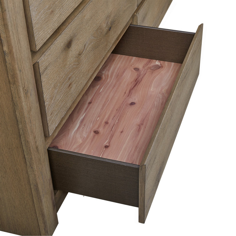 Commode courbée en chêne noueux anglais