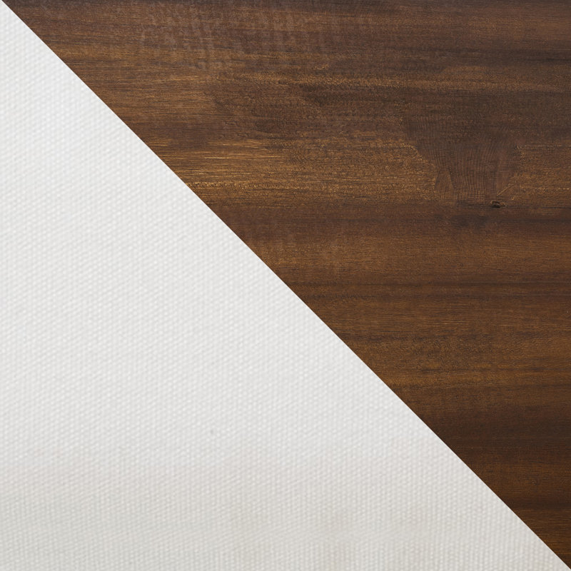 Ensemble de canapé modulaire d'extérieur 7 pièces et table basse 7 pièces, Blanc / Blanc, Brun