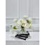 Centre de table hortensia blanc: arrangement de pivoines en soie de campagne française