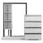 Armoire avec 4 tiroirs et 3 tablettes-1413433264