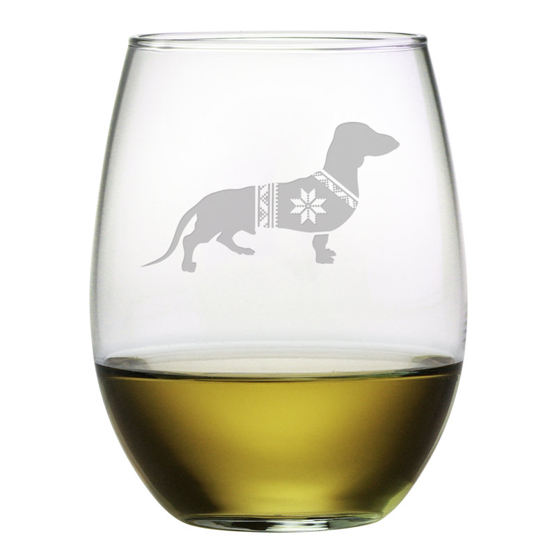 Verre à vin sans pied 21 oz. fête teckel