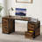 63" Computer Desk With File Cabinet And Drawers