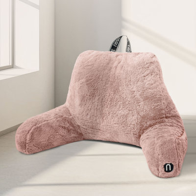 Coussin de dossier en fausse fourrure