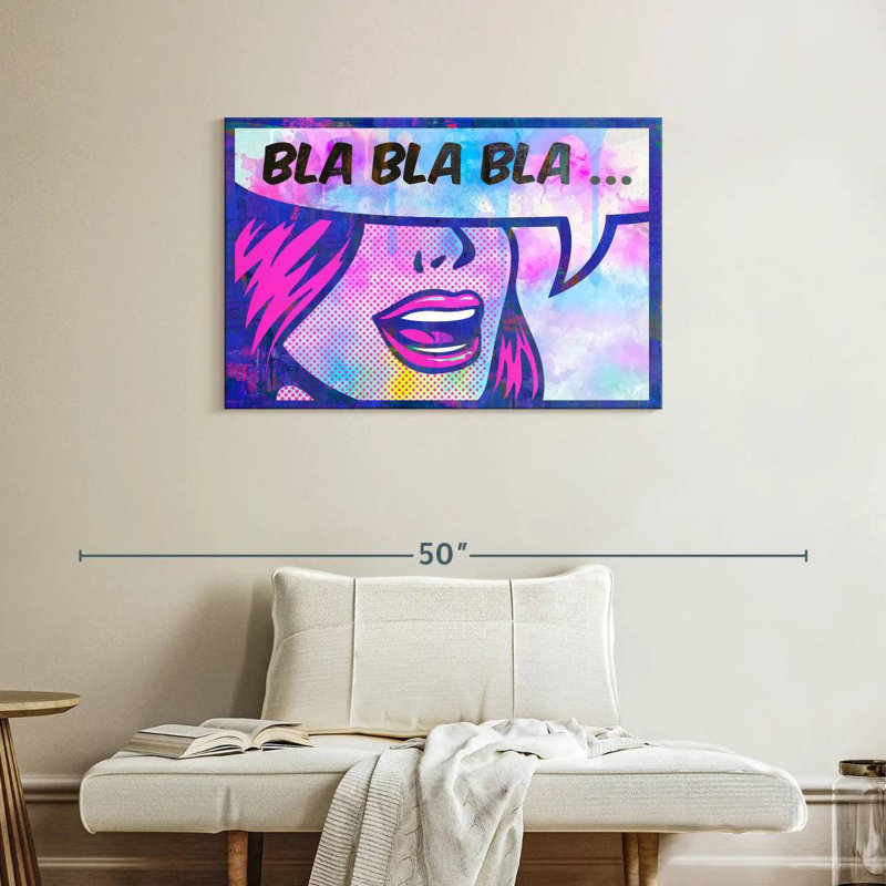 Tergel Bla Bla Bla, 24" H x 36" W