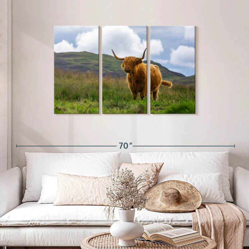 Brampt Highland Cow, Écosse, H 28 po x l 45 po