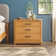 Contemporary Wood 3-Drawer Nightstand with Easy Assembly Drawer