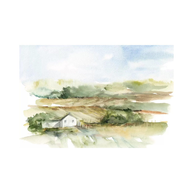 Rural Plein Air V 1 Piece Wrapped Canvas Painting, 101.6 cm H x 66.04 cm W x 1.91 cm D