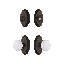 Nostalgic Warehouse Cottage Entry Set with Brown Porcelain Knob-409684236-409684253