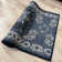 Antiq Blue Medallion Design Anti-Slip Carpet Runner