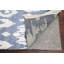 Tapis gris / ivoire noué à la main de conception unique 4 pi 10 po x 7 pi 10 po New Age
