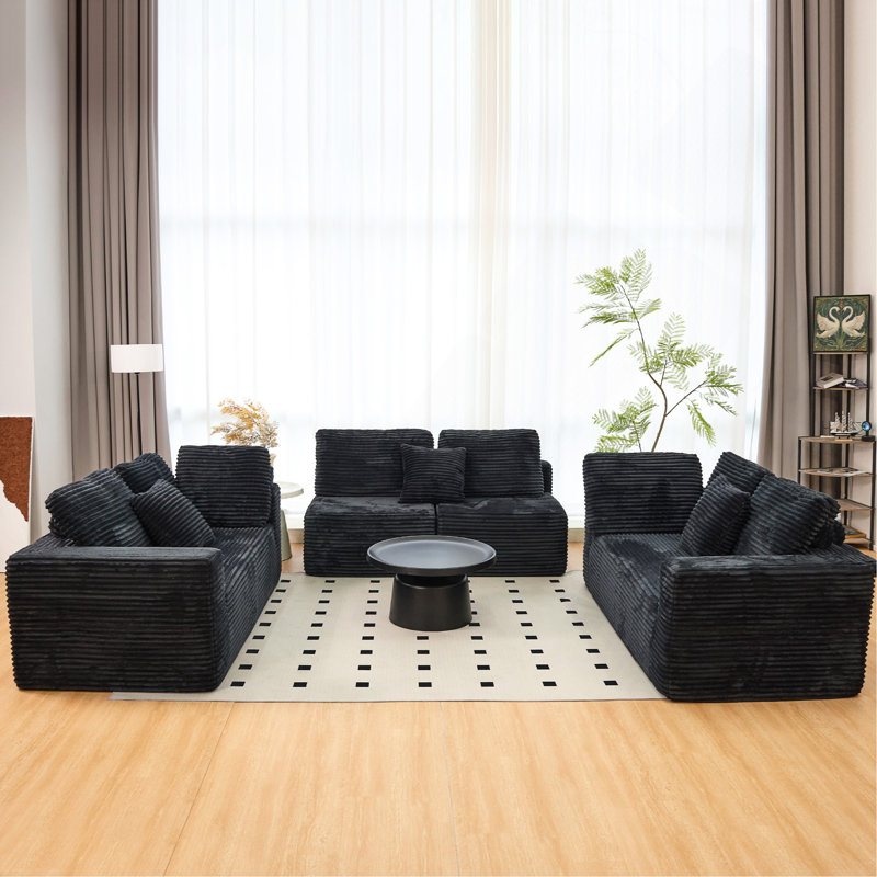 135.5-Inch Modular U-Shaped Sectional Sofa