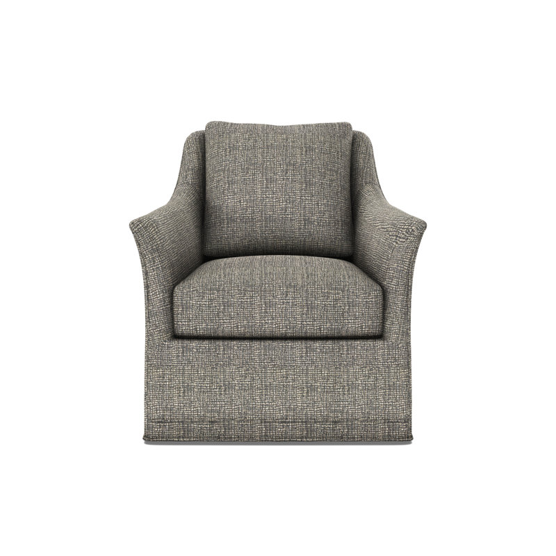 Arcadia Flared Arm Swivel Glider, Boundless Slate
