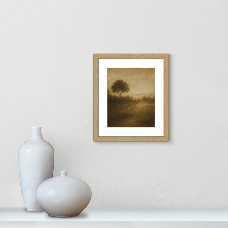 «Quiet Meadow I Print» par Fredrick Ashcroft, Imprimé mat, L 13 po x H 15 po, Naturel