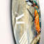 Martin-pêcheur d'Amérique mangeant un petit poisson - horloge murale traditionnelle-60329486
