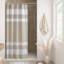 Spa Waffle Shower Curtain with 3M Treatment-1306089529-1306089508