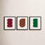 Keyhole 1-3. Set of 3 by Lee Lessem - 3 Piece Picture Frame Painting Set-528755554-528755563