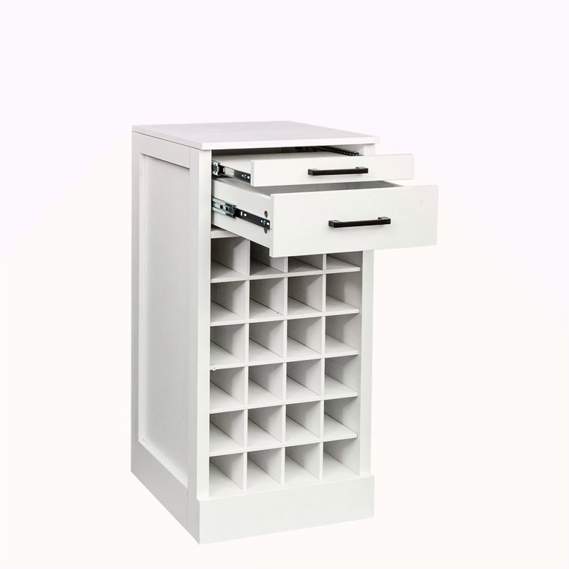 Buffet brun modulaire 24 pièces, Blanc