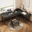 Black Rectangular Solid Wood desks-108218823-108218825