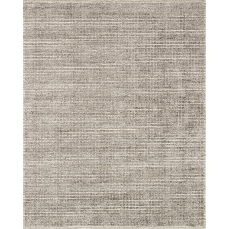 Tapis géométrique en pierre fabriqué à la main Shenade, Rectangulaire 2 pi x 3 pi