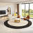 ins wind arc sofa coffee table combination