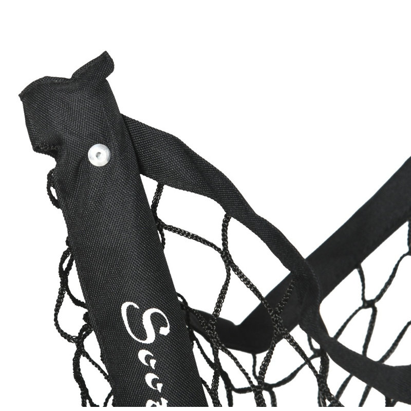 Filet de baseball avec té et caddie - zone de frappe de 17 pi x 5,5 pi, filet d'entraînement de baseball portatif avec sac de transport