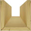 Poutre de plafond 3 côtés en faux bois Endurathane Rough Cedar (poutre en U)-96270159-105323836-105323850