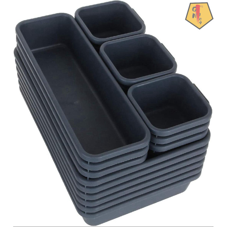 Plastic Organizer Tray with 6 Dividers