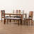 6 - Person Four Leg Dining Set-274889574-274889573