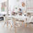 Plastic Shell Side Chairs with Eiffel Wooden Down-Legs (Set of 4)-21302177