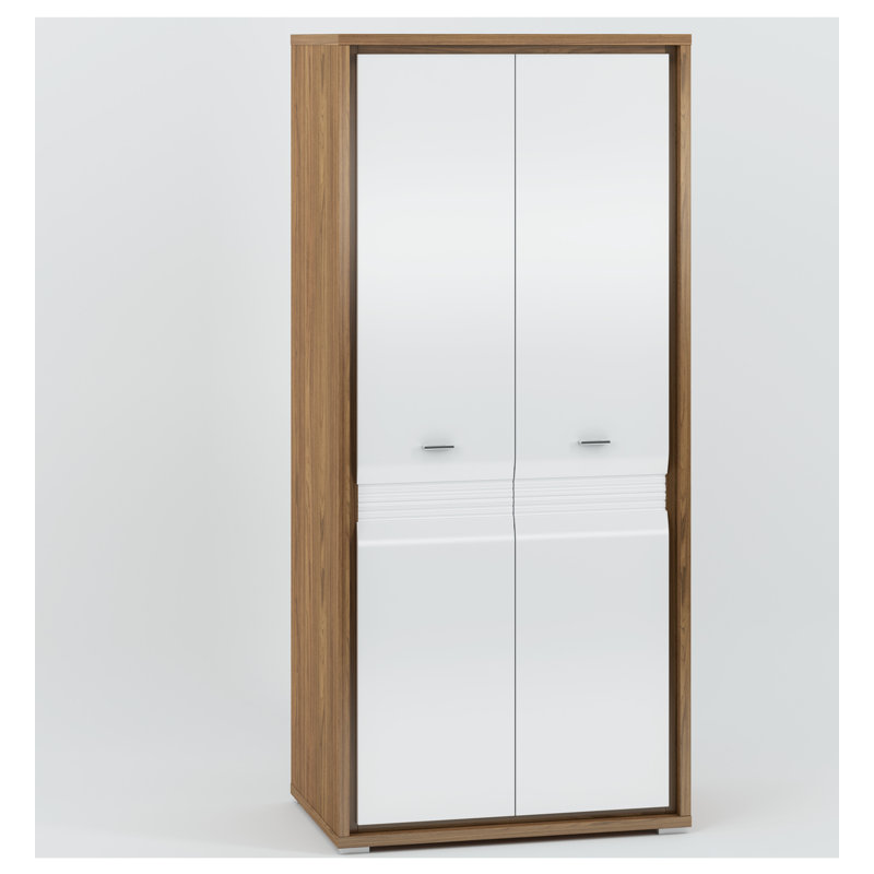 Chapne 2 Door Wardrobe, White Gloss