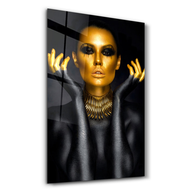Élégante peinture murale en verre trempé de 13,8 po x 21,7 po | 100% verre trempé, épaisseur: 0,16 pouce | Imprimé UV pour des couleurs éclatantes | Parfait pour la décoration intérieure, le salon et les espaces de bureau