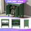 Meuble-lavabo de 30 pouces avec lavabo en céramique et portes à fermeture douce-1410983991