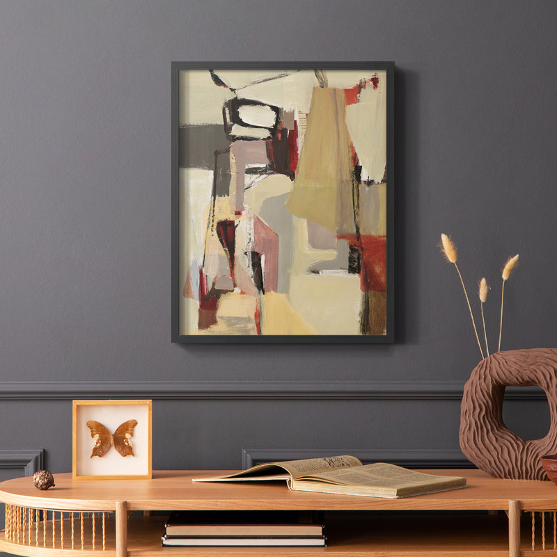 Pêches, reproduction encadrée - bois massif, Cadre simple noir, H 14 po x l 11 po