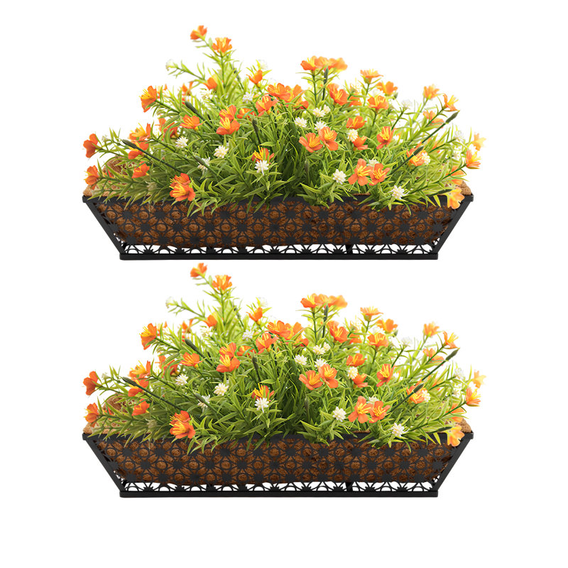Boîte à fleurs en métal Shonica (ensemble de 2)