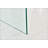 Transparent End Table,Tempered Clear Bent Glass SideTable