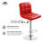 Stuart Swivel Upholstered Faux Leather Adjustable Height Counter Stool with Steel Frame-32757050