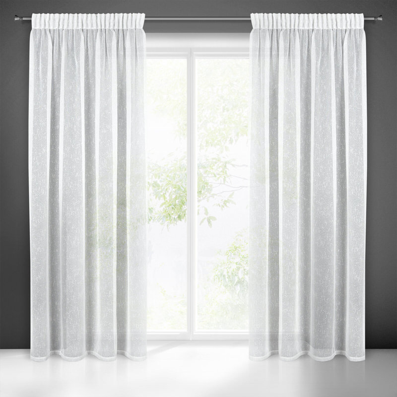 Kaymiah Sheer Curtain Single Panel