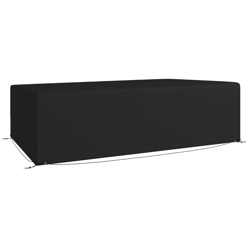 Outdoor Patio Sofa Cover, Black
