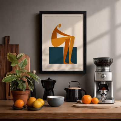 Contemplative Figure Minimalist - Print