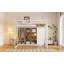 Lit mezzanine cubique moderne avec garde-robe et tablettes, bois et lattes robustes-116503064-116503065