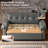 Tufted Upholstered Cat's Claw Leather Loveseat Recliner Sleeper Couch Pull Out Sofa Sofa Bed-108941052