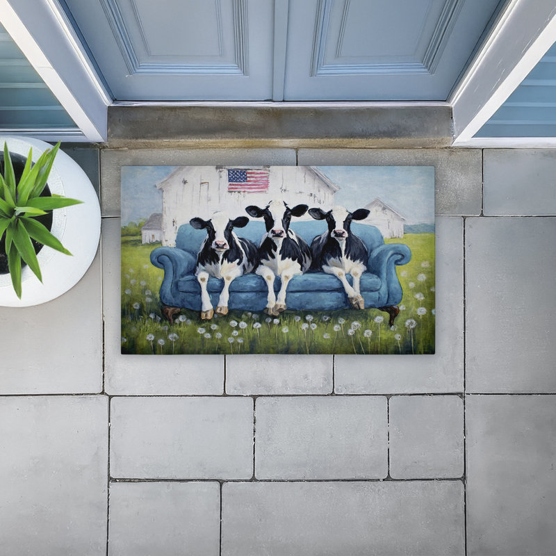  Tapis de porte rembourré et recyclé Barnyard