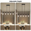 Lustre cylindrique à intensité variable à 5 lumières Elliyanna